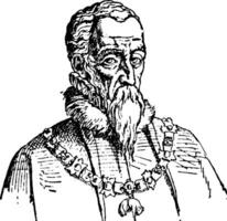 ferdinand alvarez de Tolède, Duc de Alva, ancien illustration vecteur