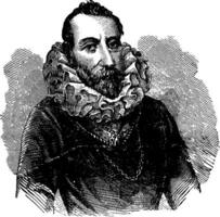 portrait de christophe Colomb, ancien illustration vecteur