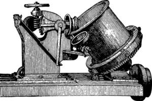 bridage machine, ancien illustration. vecteur