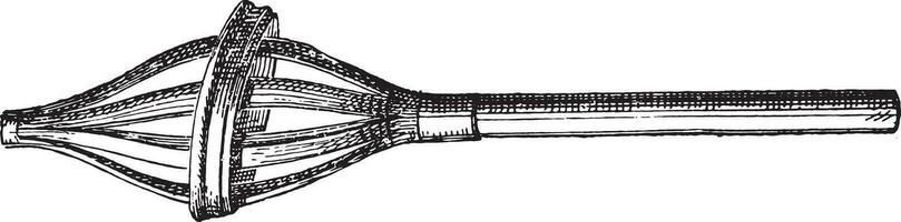 égyptien quenouille, ancien gravure. vecteur