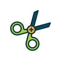 ciseaux icône. vecteur rempli Couleur icône pour votre site Internet, mobile, présentation, et logo conception.