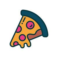 Pizza icône. vecteur rempli Couleur icône pour votre site Internet, mobile, présentation, et logo conception.