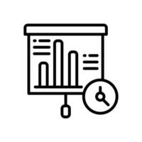 une analyse icône. vecteur ligne icône pour votre site Internet, mobile, présentation, et logo conception.