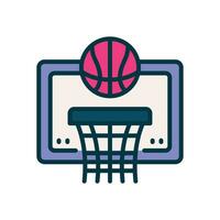 basketball icône. vecteur rempli Couleur icône pour votre site Internet, mobile, présentation, et logo conception.