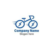 logo de l'entreprise de vélo vecteur