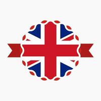 Créatif uni Royaume drapeau emblème badge vecteur