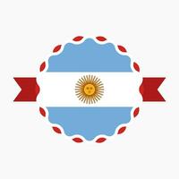 Créatif Argentine drapeau emblème badge vecteur