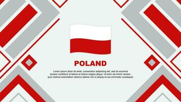 Pologne drapeau abstrait Contexte conception modèle. Pologne indépendance journée bannière fond d'écran vecteur illustration. Pologne drapeau