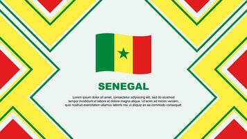 Sénégal drapeau abstrait Contexte conception modèle. Sénégal indépendance journée bannière fond d'écran vecteur illustration. Sénégal vecteur