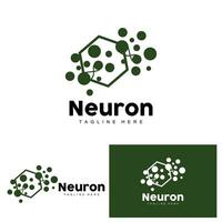 neurone logo conception santé illustration ADN molécule nerf cellule abstrait Facile illustration vecteur