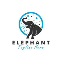 l'éléphant animal illustration logo vecteur