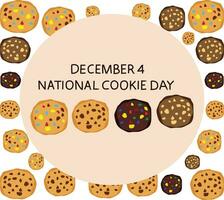nationale biscuit journée vecteur