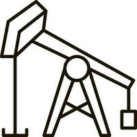 pétrole et gaz ligne icône symbole illustration vecteur