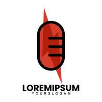 Podcast éclat icône logo conception vecteur