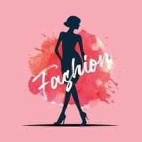 beauté femme mode logo boutique conception abstraite vecteur icône illustration