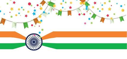 fond de fête de l'indépendance indienne vecteur