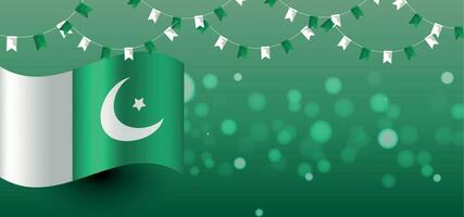 fond de la fête de l'indépendance du pakistan vecteur