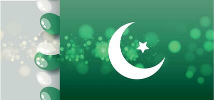 fond de la fête de l'indépendance du pakistan vecteur