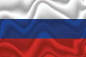 3d vecteur réaliste Russie drapeau Contexte