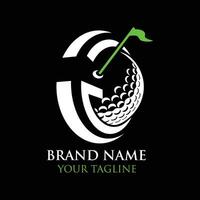 lettre g le golf logo modèle, lettre g le golf éléments, lettre g le golf vecteur illustration