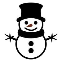 une bonhomme de neige vecteur illustration gratuit