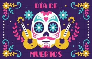 fond de dia de los muertos vecteur