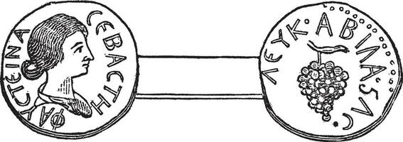 médaille de abila, ancien illustration vecteur