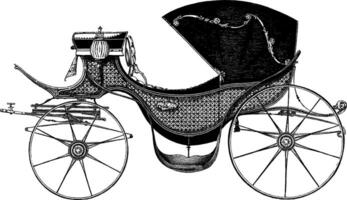 provincial le chariot, ancien illustration. vecteur