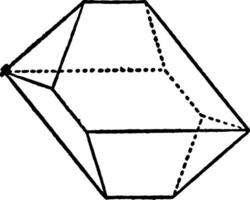 difforme octaèdres ancien illustration. vecteur