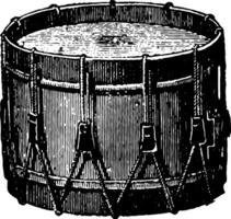 côté tambouriner, ancien illustration. vecteur