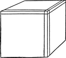cube ancien illustration. vecteur