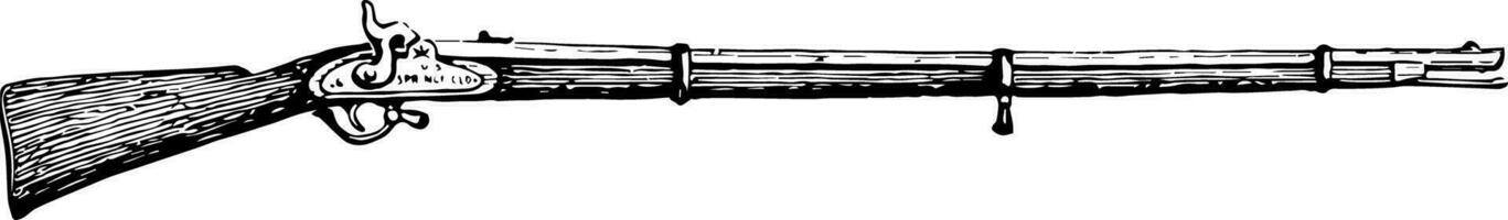 pistolet, ancien illustration. vecteur