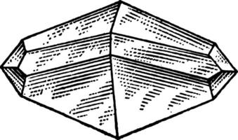 octaèdre ancien illustration. vecteur