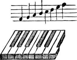 octave, ancien illustration. vecteur