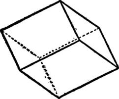 indirect rhomboèdres ancien illustration. vecteur
