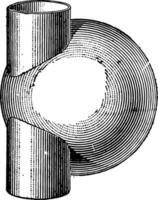 sécante cylindre et sphère ancien illustration. vecteur