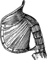 garde collet, ancien illustration. vecteur