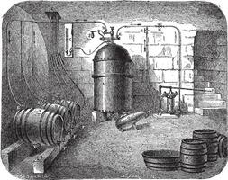 Bière pompes ancien gravure vecteur