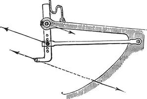 âge tête réprimer Monsieur Bajac, ancien gravure. vecteur