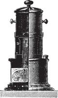 formogène lampe, ancien gravure. vecteur