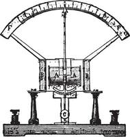 électricité mètre, ancien gravure. vecteur