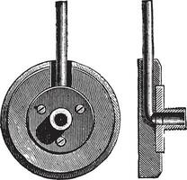 raccord patère, ancien gravure. vecteur