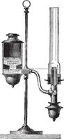 constant lampe, ancien gravure. vecteur