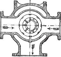 plan voir, Suivant Coupe, ancien gravure. vecteur