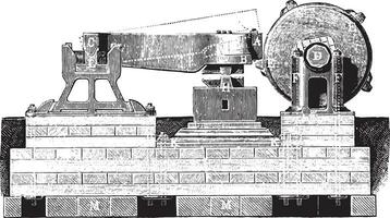 de face marteau, ancien gravure. vecteur