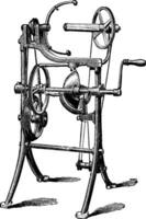 flatteur pour cordes, ancien gravure. vecteur