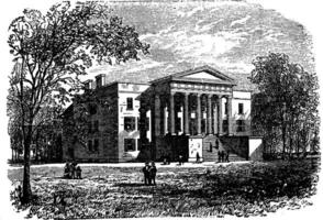 Université de arts, Université de Kentucky, Lexington, ancien gravure vecteur