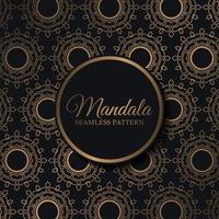 modèle de modèle sans couture mandala de luxe vecteur