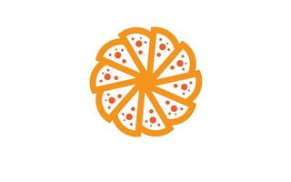 Pizza logo conception gratuit vecteur. vecteur