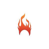 icône de flamme de feu et illustration vectorielle de symbole vecteur